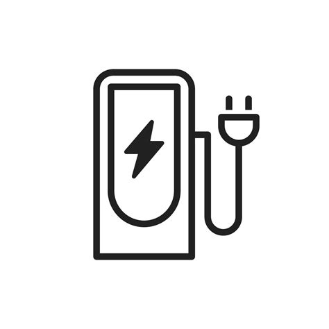 Electric Vehicle Charging Station Icon Plug In Electric Vehicle