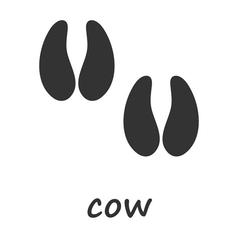 Cow Hooves Cow Hoof Print Vector Illustration 37468104 Vector Art At