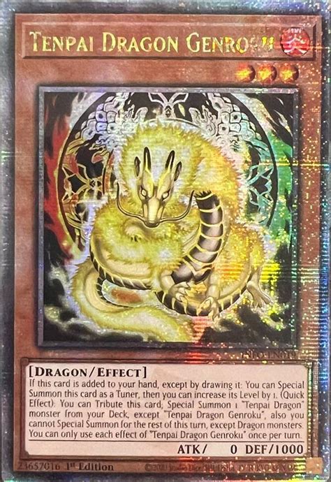 Tenpai Dragon Genroku Quarter Century Secret Rare The Infinite