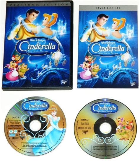 CINDERELLA DVD PLATINUM 2 DISC EDITION DISNEY MINT CONDITION DISCS