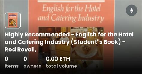 Highly Recommended English For The Hotel And Catering Industry