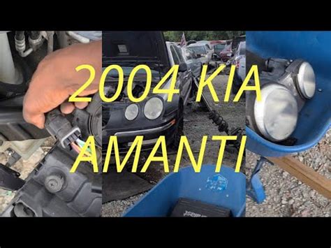 HOW TO REMOVE A 2004 KIA AMANTI HEADLIGHT ASSEMBLY YouTube