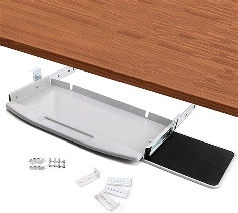 Amazon Keyboard Tray Stores Under Desk Push Pull Keyboard Tray