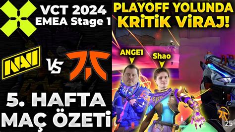 NAVI vs FNATIC MAÇ ÖZETİ VALORANT 2024 EMEA Stage 1 5 HAFTA YouTube