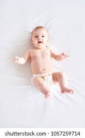 Naked Baby Lying On Back Stock Photo Shutterstock