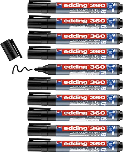 Edding Whiteboard Marker Black Whiteboard Pens Round Tip