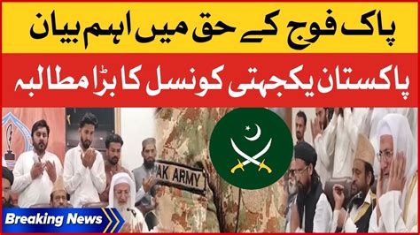 Pak Army Kay Haq Mein Eham Bayan Pakistan Solidarity Council Big