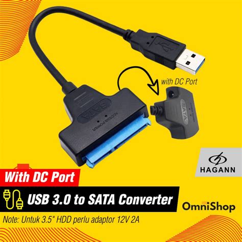 Jual HAGANN CON CC90 Kabel Converter SATA To USB 3 0 SSD Hardisk 2 5