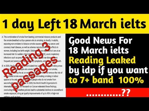 Leaked Reading By Idp March Ielts Exam March Ielts Exam