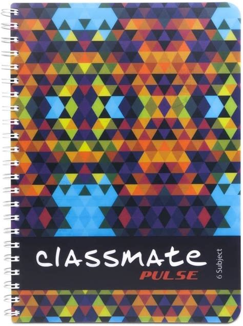 Classmate Pulse 6 Subject Spiral Notebook Pack Of 1 Single Line