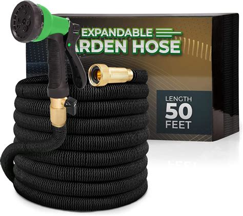 Joeys Garden Expandable Garden Hose With Function Hose Nozzle