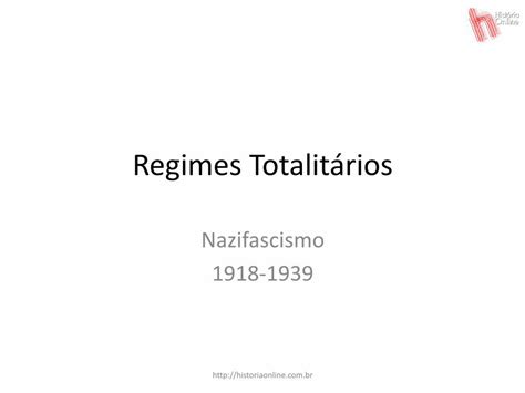 Pdf Regimes Totalit Rios Hist Ria Online Caracter Sticas Do