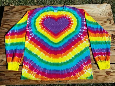 Womens Purple Heart Tie Dye Shirt S M L Xl Xxl Etsy Nederland