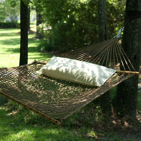 Hatteras Deluxe Duracord Rope Hammock Antique Brown