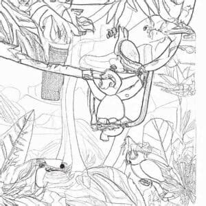 Animais Da Amazônia Desenho - 40+ Desenhos de Animais da Amazônia para Imprimir e Colorir/Pintar