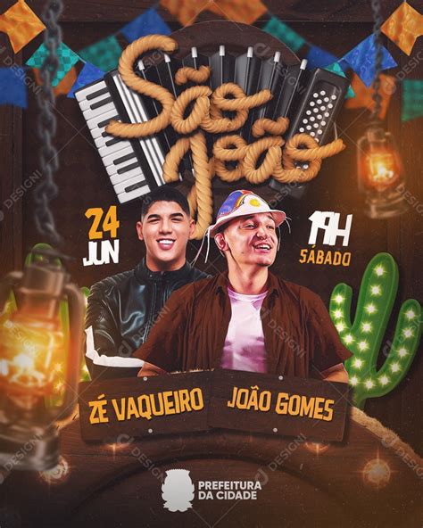 S O Jo O Flyer Z Vaqueiro Jo O Gomes Social Media Psd Edit Vel