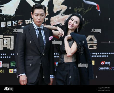 Hong Kong Actress Cecilia Cheung Right And Singer And Actor Choi