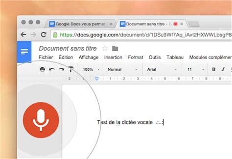 Google Documents Donne De La Voix Les Outils Google