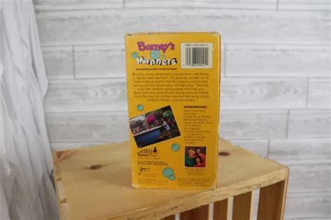 Barney And Friends Barney S Best Manners Vhs Dinosaur Vintage Rare