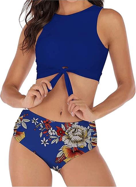 Sportlich Bikini Set Damen Schn Rung Bowknot Strand Oberteil