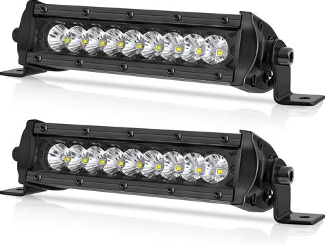 Amazon Offroadtown Inch Led Light Bar Pcs W Ultra Slim Led