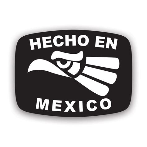 Hecho en Mexico Sticker Decal - Self Adhesive Vinyl - Weatherproof ...