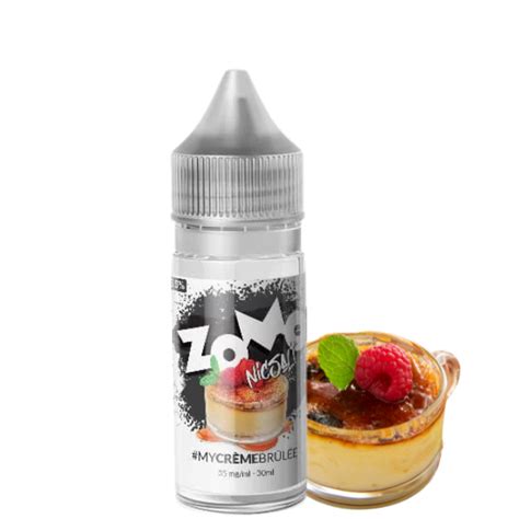 Liquido Zomo Nicsalt Creme Brulee Cigarro Eletr Nico Pre O