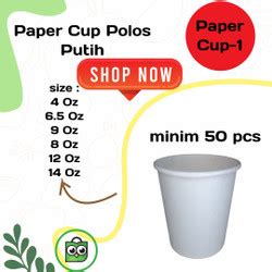 Jual Paper Hot Cup Polos Putih 4 Oz 6 5 Oz 9 Oz 8 Oz 12 Oz 16 Oz 12 Oz Jakarta Selatan