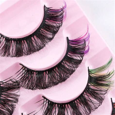 7 Pairs Of Popular Colored Fake Eyelashes From Europe And America