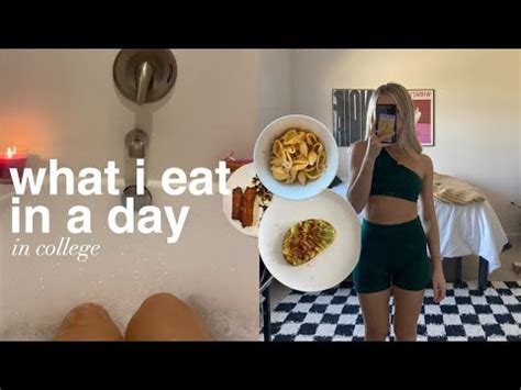 What I Eat In A Day As A College Student Day In My Life Youtube