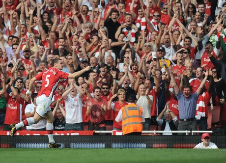 Thomas Vermaelen Arsenal Celebrates Scoring Opening Editorial Stock Photo - Stock Image ...