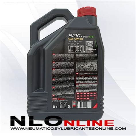 Motul 8100 X Clean 5W30 EFE C2 C3 5L 33 80 Neumáticos y