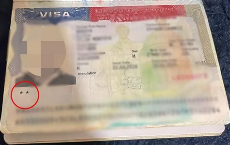 Qué significan los asteriscos en la visa