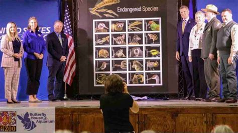 Great Plains Zoo helps unveil endangered species postal stamps - Postal ...