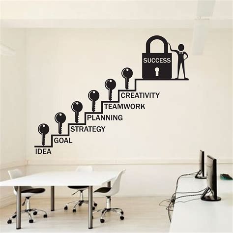 Jual Office Success Wall Decal Vinyl Office Business Ladder Of Success