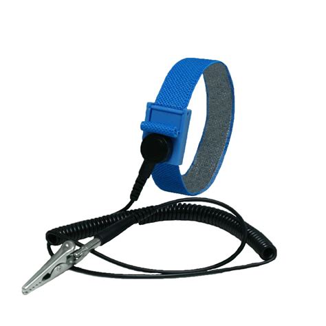 Statictek Wo Anti Static Esd Wrist Strap Adjusts Up To Size Xl Blue