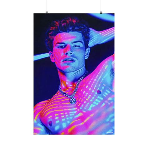 Vibrant Hot Guy Poster Dynamic Male Artwork Bold And Colorful Wall