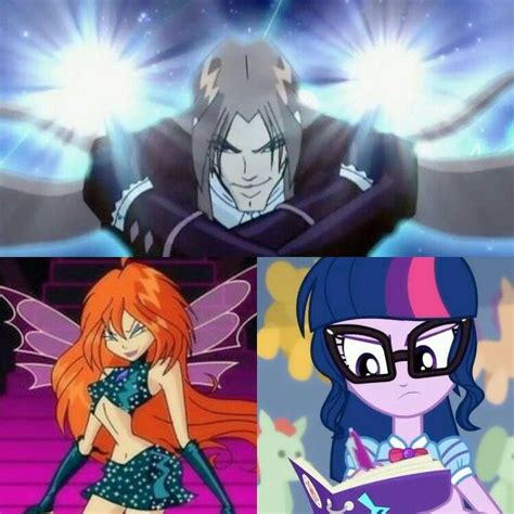 Winx Club Queen Dark Bloom and Queen Dark Twilight Sparkle VS Valtor ...