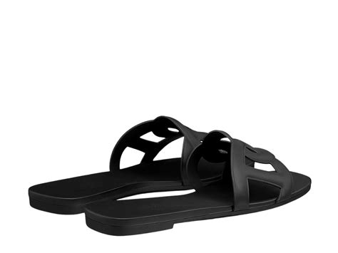 Sasom Herm S Aloha Sandal In Rubber With Chaine D Ancre Noir