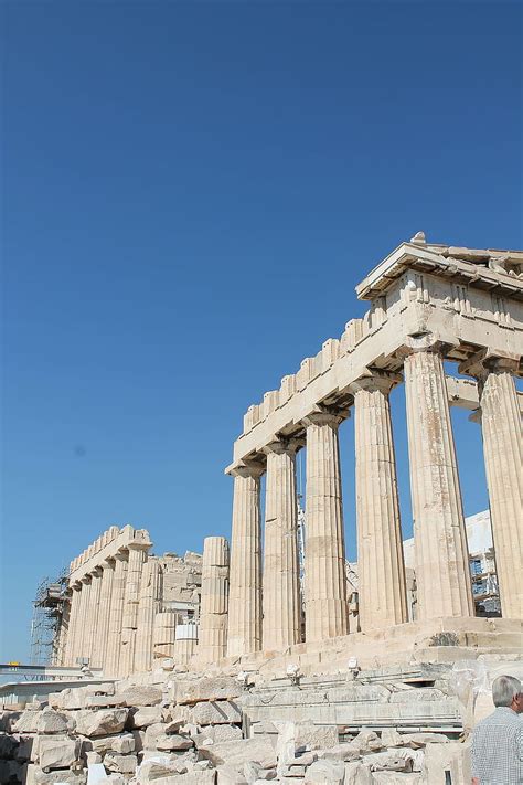 Parthenon Acropolis Greece Architecture Sky Hd Phone Wallpaper