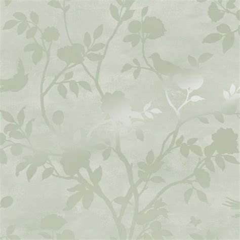 Eglantine Silhouette Eau De Nil Laura Ashley Wallpaper