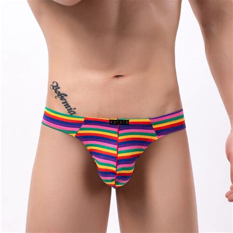 New Mens Low Rise Bulge Pouch Thong T Back G String Bikini Underwear