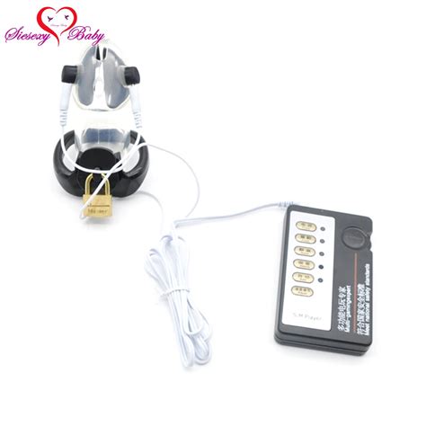 Aliexpress Buy Plastic Penis Cage Electric Shock Host And Cable Electro Shock Sex Toys