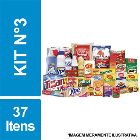 Cesta Básica De Alimentos Higiene E Limpeza c 37 Itens no Shoptime