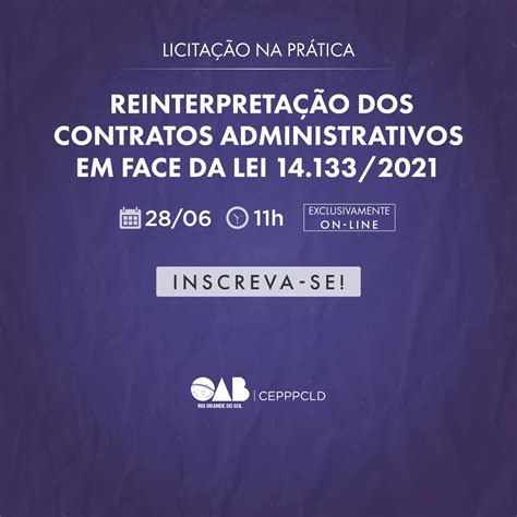 Reinterpretacao Dos Contratos Administrativos Em Face Da Lei 141332021