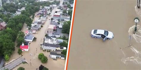 Video of Disastrous Flooding in Vermont Revealed - People Forced to Stay inside as They Have No ...