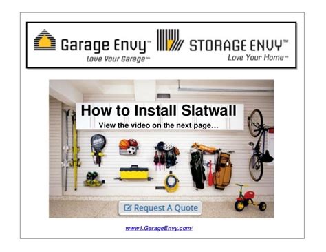 How to Install Slatwall Panels - A Garage Envy DIY Demo