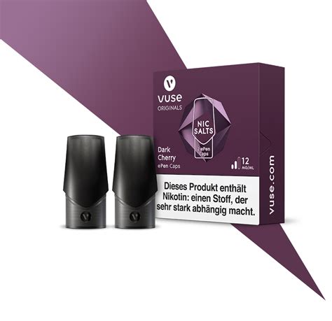 Vuse Kirsch Liquid Epen Caps Vpro Dark Cherry Vuse