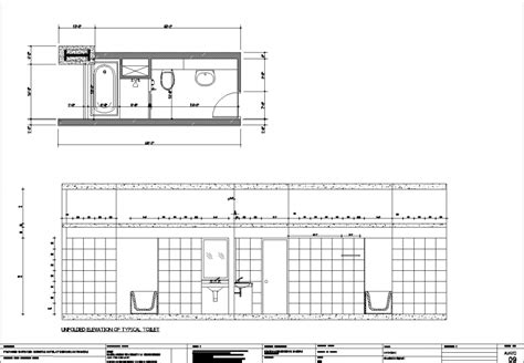 Bathroom Plan And Elevation Drawing In Dwg File Bathroom Plans Master Bathroom Elevation