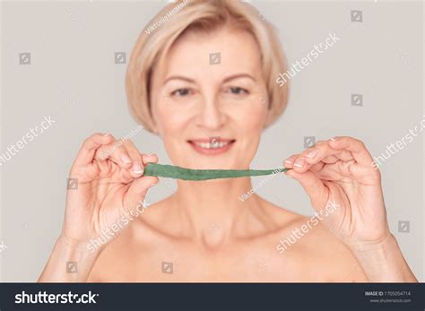 Naked Mature Woman Standing Isolated On Stock Photo 1705054714 Shutterstock
